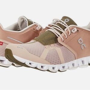 On Cloud 5 Slip On Running Shoe Rose Brown Camo Women’s 7.5